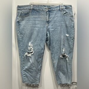 Old Navy Distressed Boyfriend Mid-Rise Jeans